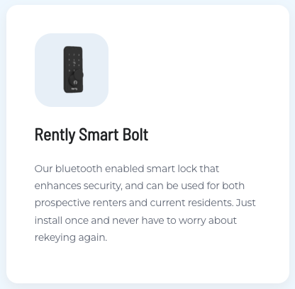rently smart bolt image with title and description