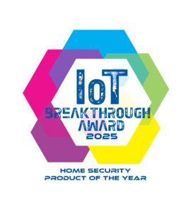 IoT Breakthrough Awards 2025 Home Security Product of the Year Badge