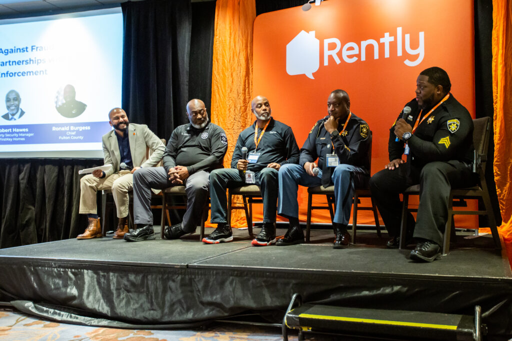 Atlanta are law enforcement officers on stage at Rently's second annual Security Symposium