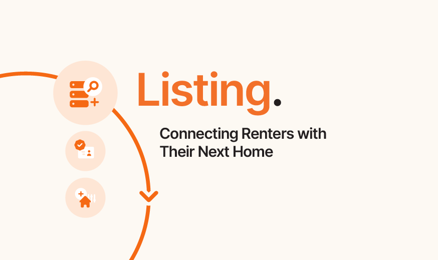 Listing phase of the resident lifecycle. Connecting renters with their next home