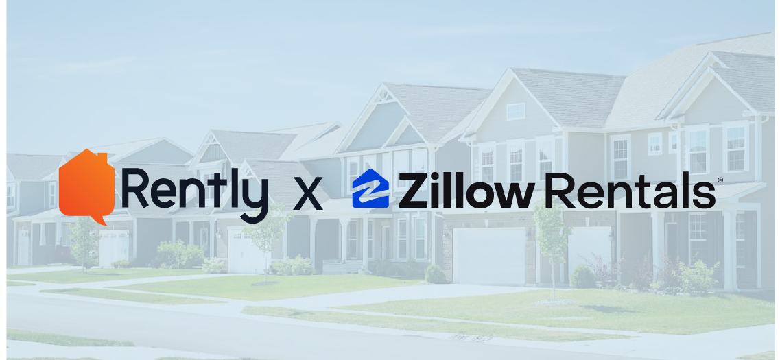 Rently x Zillow Rentals logo lockup